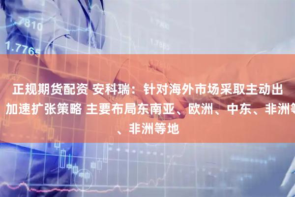 正规期货配资 安科瑞：针对海外市场采取主动出击、加速扩张策略 主要布局东南亚、欧洲、中东、非洲等地