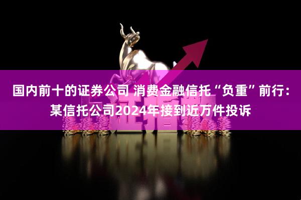 国内前十的证券公司 消费金融信托“负重”前行：某信托公司2024年接到近万件投诉